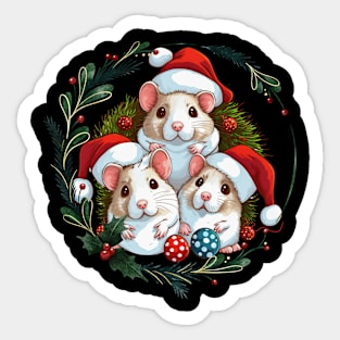 christmas mice Sticker